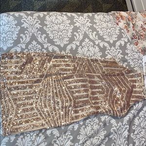 Glitter rose gold dress